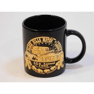 1995 Sturgis Black Hills Motor Club Coffee Mug 55th Anniversary motorcycles